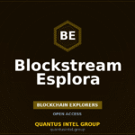 Blockstream Esplora: Intelligence Source Guide