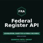 Federal Register API: Intelligence Source Guide