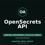 OpenSecrets API: Intelligence Source Guide